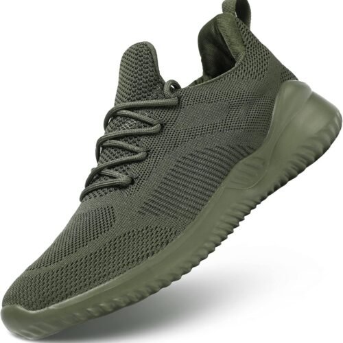 Men's Non Slip Running Shoes Ultra Light Breathable Casual Walking Shoes Fashion Sneakers Mesh Workout Sports Shoes