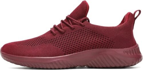Mens Slip-on Tennis Shoes Walking Running Sneakers Lightweight Breathable Casual Soft Sole Mesh Work Gym Trainers - Image 2