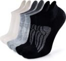 Merino Wool Compression Support Ankle Running Hiking Socks for Men Women, Soft Thick Cushion Tab Socks 3/6 Pairs