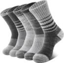 Merino Wool Hiking Socks for Women Thermal Winter Warm Boot Work Cushion Socks 5 Pairs